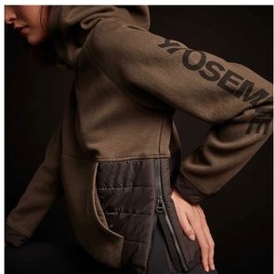 Y/OSEMITE MIXED MEDIA PULLOVER HOODIE